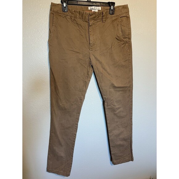 Boden Pants Mens 34x32 Brown Chino Casual Slim Fit Actual 34x30 - Picture 1 of 5